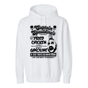 Funny Captain Spaulding's Fried Chicken And Gasoline Garment-Dyed Fleece Hoodie