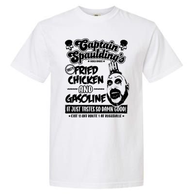 Funny Captain Spaulding's Fried Chicken And Gasoline Garment-Dyed Heavyweight T-Shirt