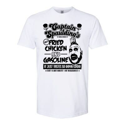 Funny Captain Spaulding's Fried Chicken And Gasoline Softstyle CVC T-Shirt