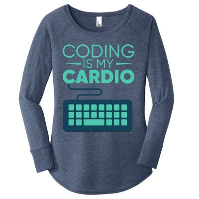 Funny Coding Software Engineer Design Coder Women's Perfect Tri Tunic Long Sleeve Shirt