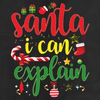 Funny Christmas Santa I Can Explain Adult Drive Performance Visor