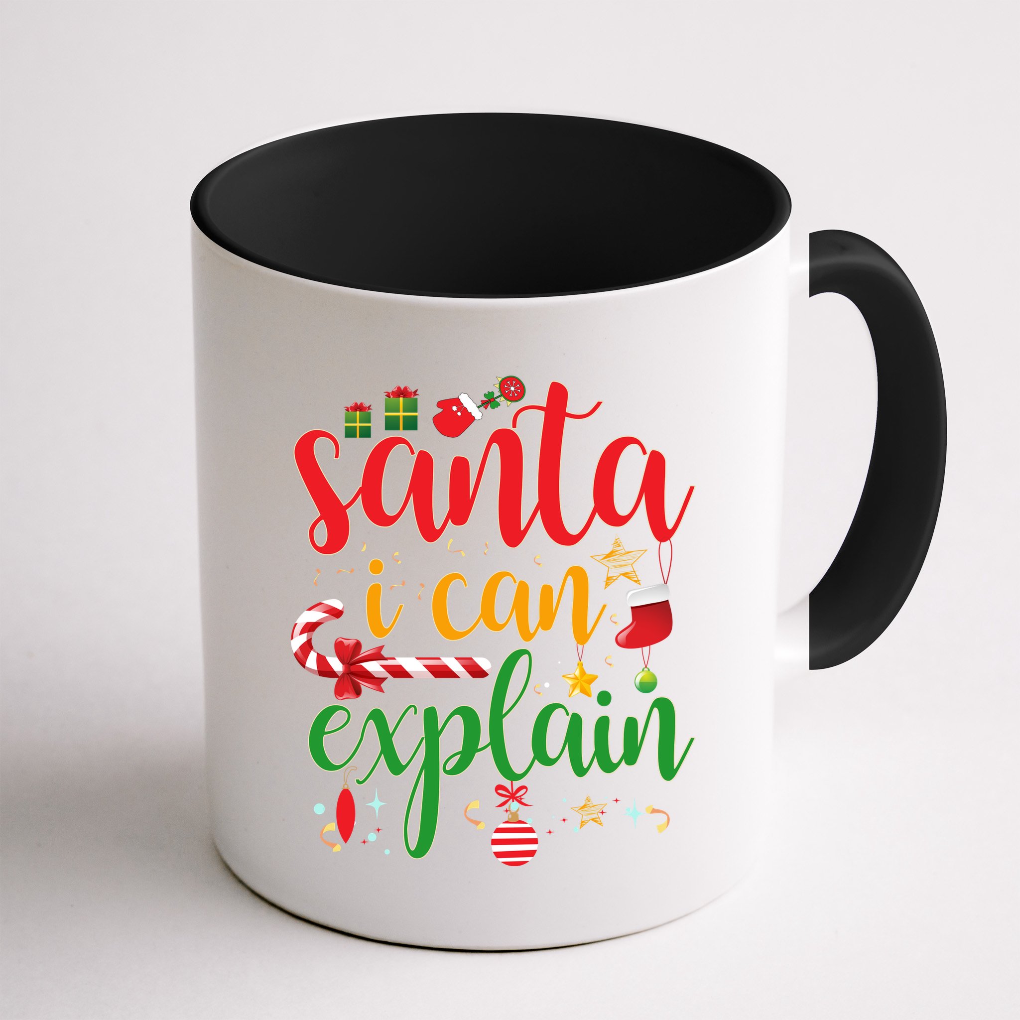 Funny Christmas Santa I Can Explain Mug