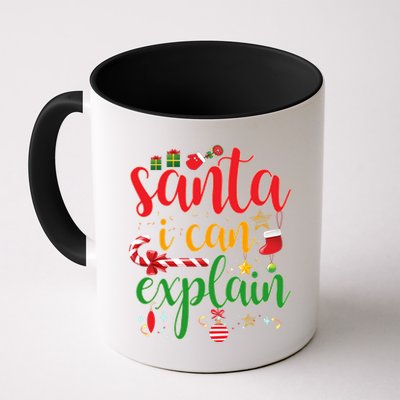 Funny Christmas Santa I Can Explain Mug