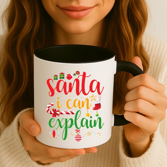 Funny Christmas Santa I Can Explain Mug