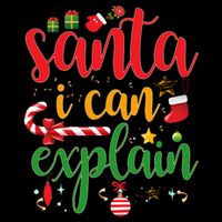 Funny Christmas Santa I Can Explain Mug