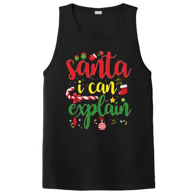 Funny Christmas Santa I Can Explain PosiCharge Competitor Tank