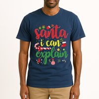 Funny Christmas Santa I Can Explain Tall T-Shirt