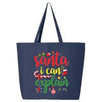 Funny Christmas Santa I Can Explain 25L Jumbo Tote