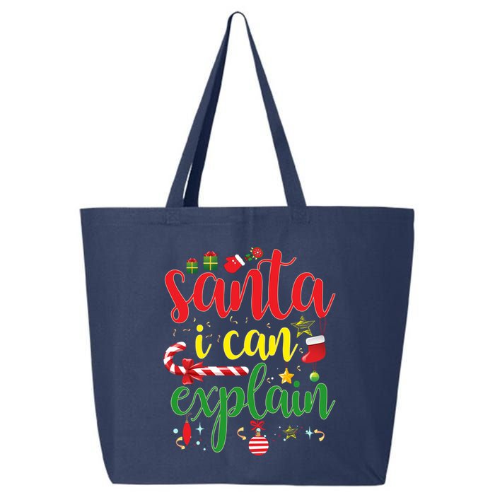 Funny Christmas Santa I Can Explain 25L Jumbo Tote