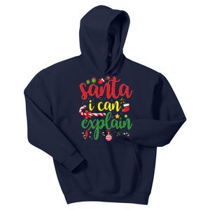 Funny Christmas Santa I Can Explain Kids Hoodie