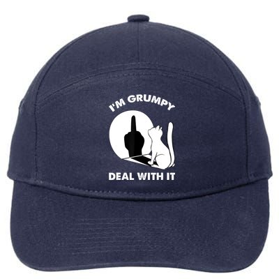 Funny Cat Shirts Cat Shadow IM Grumpy Deal With It 7-Panel Snapback Hat