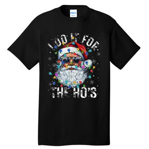 Funny Christmas Santa Claus I Do It For The Hos Cute Xmas Gift Tall T-Shirt