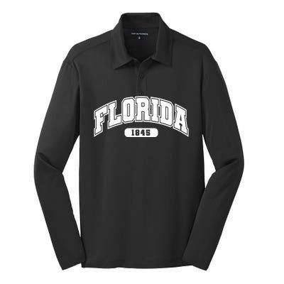 Florida Collegiate Style 1845 Silk Touch Performance Long Sleeve Polo