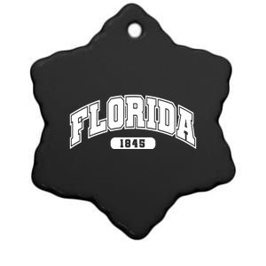 Florida Collegiate Style 1845 Ceramic Star Ornament