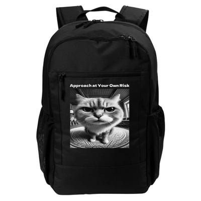 Funny Cat Silly Meme Angry Im Not In The Mood Cattitude Daily Commute Backpack