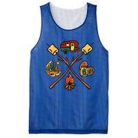 Funny Campfire Smores Sticks For Camping Mom Camper Family Funny Gift Mesh Reversible Basketball Jersey Tank