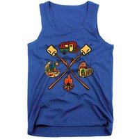 Funny Campfire Smores Sticks For Camping Mom Camper Family Funny Gift Tank Top