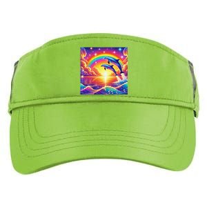 Funny Cute Symphony Dolphin Meme Adult Drive Performance Visor