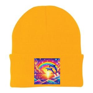 Funny Cute Symphony Dolphin Meme Knit Cap Winter Beanie