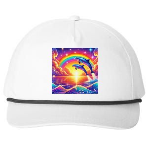 Funny Cute Symphony Dolphin Meme Snapback Five-Panel Rope Hat