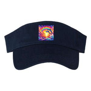 Funny Cute Symphony Dolphin Meme Valucap Bio-Washed Visor