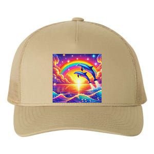 Funny Cute Symphony Dolphin Meme Yupoong Adult 5-Panel Trucker Hat