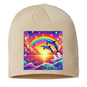 Funny Cute Symphony Dolphin Meme Sustainable Beanie