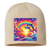 Funny Cute Symphony Dolphin Meme Sustainable Beanie