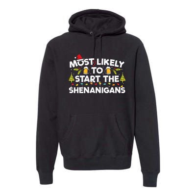 Family Christmas Shenanigans Hilarious and Unforgettable Premium Hoodie