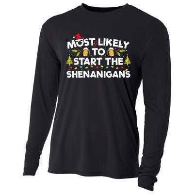 Family Christmas Shenanigans Hilarious and Unforgettable Cooling Performance Long Sleeve Crew