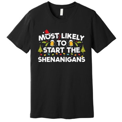 Family Christmas Shenanigans Hilarious and Unforgettable Premium T-Shirt