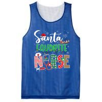 Funny Christmas Santa Favorite Nurse Reindeer Plaid Pajama Great Gift Mesh Reversible Basketball Jersey Tank