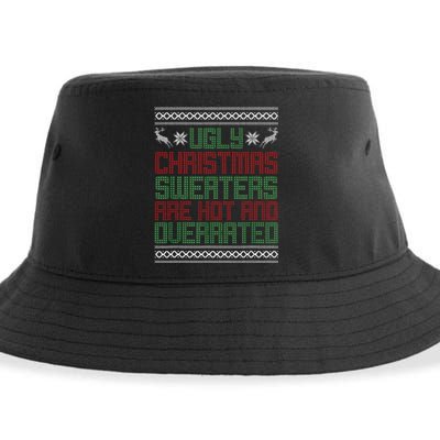 Funny Christmas Shirts For Ugly Sweater Party Sustainable Bucket Hat