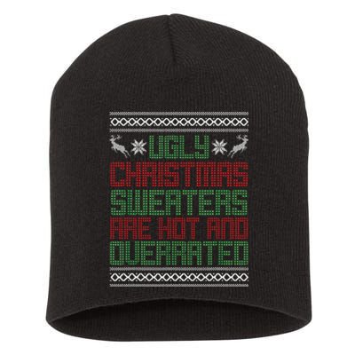 Funny Christmas Shirts For Ugly Sweater Party Short Acrylic Beanie