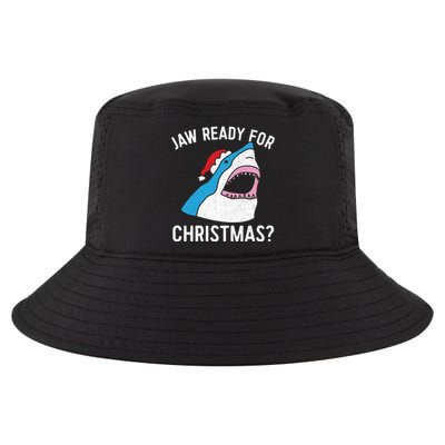 Funny Christmas Shark Meaningful Gift Jaw Ready Santa Gift Cool Comfort Performance Bucket Hat