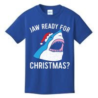 Funny Christmas Shark Meaningful Gift Jaw Ready Santa Gift Kids T-Shirt