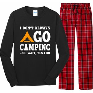 Funny Camping Saying Design Nature Lover Summer Camp Great Gift Long Sleeve Pajama Set