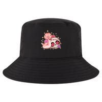 Funny Cute Snake and Flower Skull Cool Comfort Performance Bucket Hat
