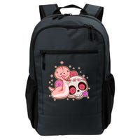 Funny Cute Snake and Flower Skull Backpack