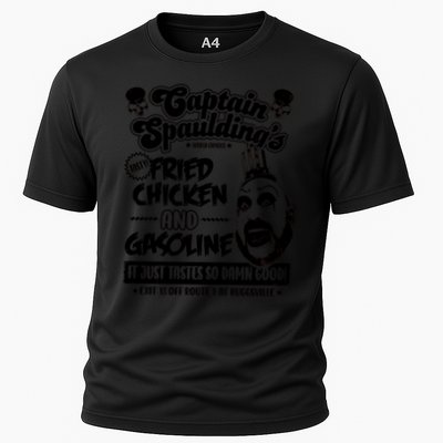Funny Captain Spaulding's Fried Chicken And Gasoline Cooling Performance Crew T-Shirt