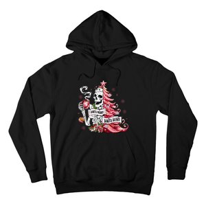 Funny Christmas Sorta Merry Sorta Scary Skeleton Xmas Tree Hoodie