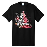 Funny Christmas Sorta Merry Sorta Scary Skeleton Xmas Tree Tall T-Shirt