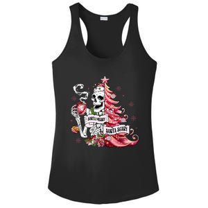 Funny Christmas Sorta Merry Sorta Scary Skeleton Xmas Tree Ladies PosiCharge Competitor Racerback Tank