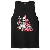 Funny Christmas Sorta Merry Sorta Scary Skeleton Xmas Tree PosiCharge Competitor Tank