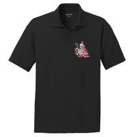 Funny Christmas Sorta Merry Sorta Scary Skeleton Xmas Tree PosiCharge RacerMesh Polo