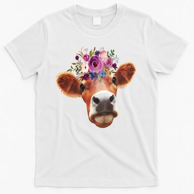 Floral Cow Spring Nature T-Shirt
