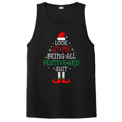 Funny Christmas Tree Look At Me Being All Festive PosiCharge Competitor Tank