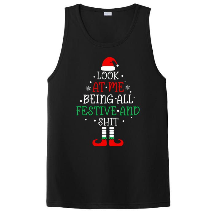 Funny Christmas Tree Look At Me Being All Festive PosiCharge Competitor Tank