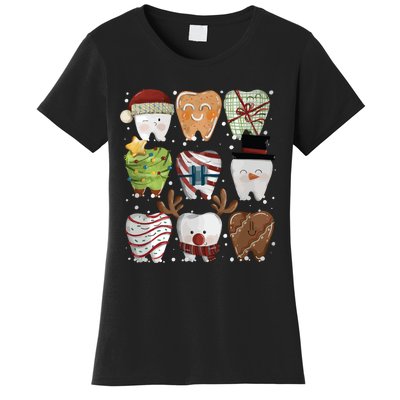 Funny Christmas Teeth Dentist Women's T-Shirt