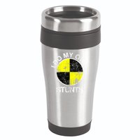 Funny Crash Test Dummy I Do My Own Stunts 16oz Travel Tumbler